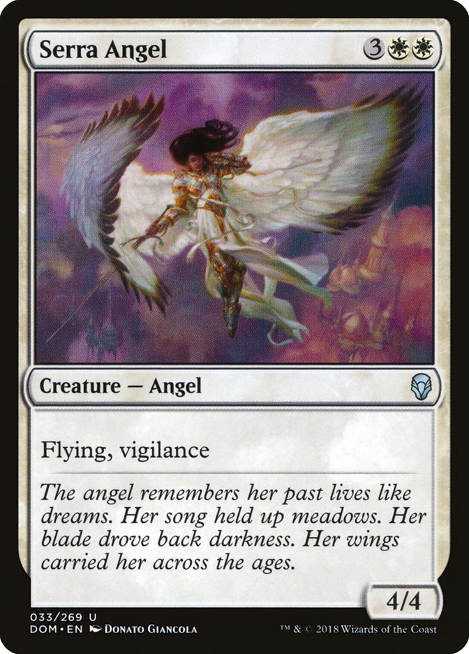 Serra Angel [Dominaria] MTG Single Magic: The Gathering    | Red Claw Gaming