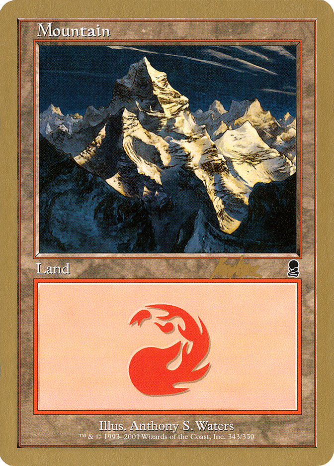 Mountain (bk343) (Brian Kibler) [World Championship Decks 2002] MTG Single Magic: The Gathering    | Red Claw Gaming