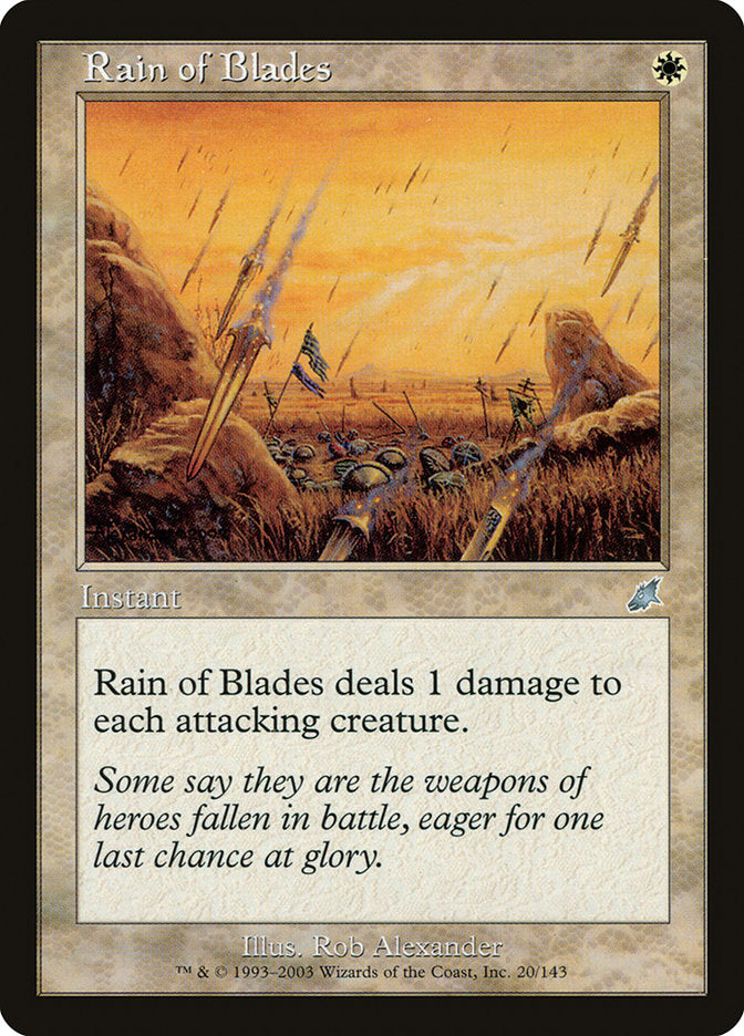 Rain of Blades [Scourge] MTG Single Magic: The Gathering    | Red Claw Gaming