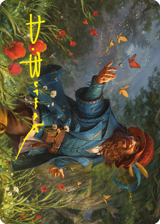 Tom Bombadil Art Card (Gold-Stamped Signature) [The Lord of the Rings: Tales of Middle-earth Art Series] MTG Single Magic: The Gathering    | Red Claw Gaming