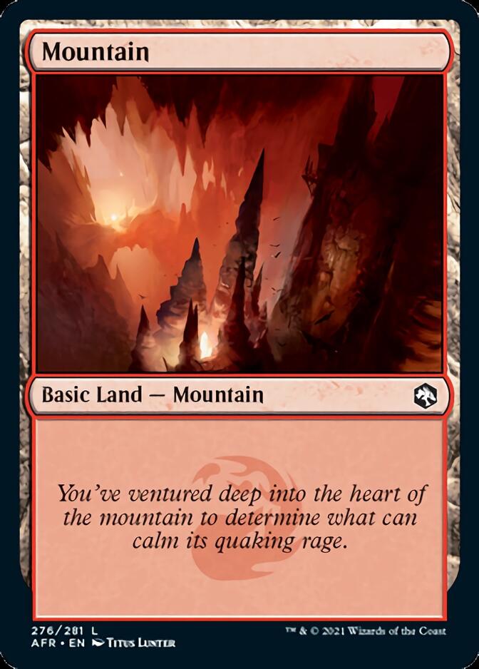 Mountain (276) [Dungeons & Dragons: Adventures in the Forgotten Realms] MTG Single Magic: The Gathering    | Red Claw Gaming