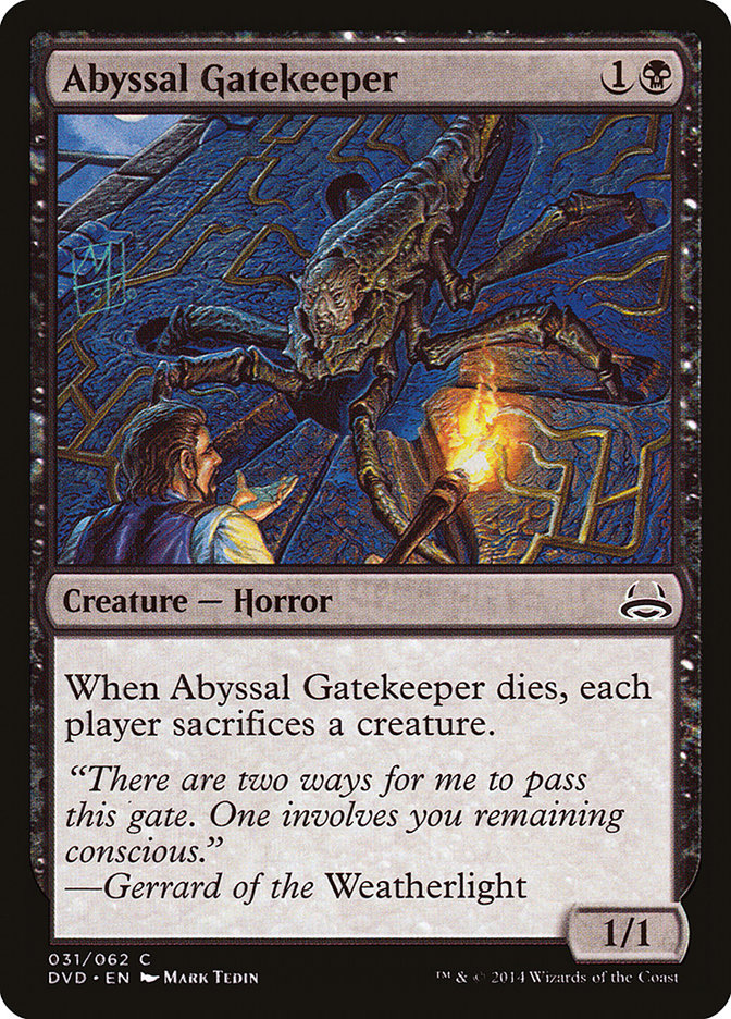 Abyssal Gatekeeper (Divine vs. Demonic) [Duel Decks Anthology] MTG Single Magic: The Gathering    | Red Claw Gaming