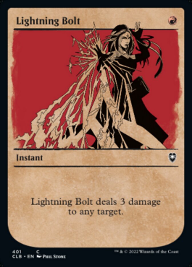 Lightning Bolt (Showcase) [Commander Legends: Battle for Baldur's Gate] MTG Single Magic: The Gathering    | Red Claw Gaming
