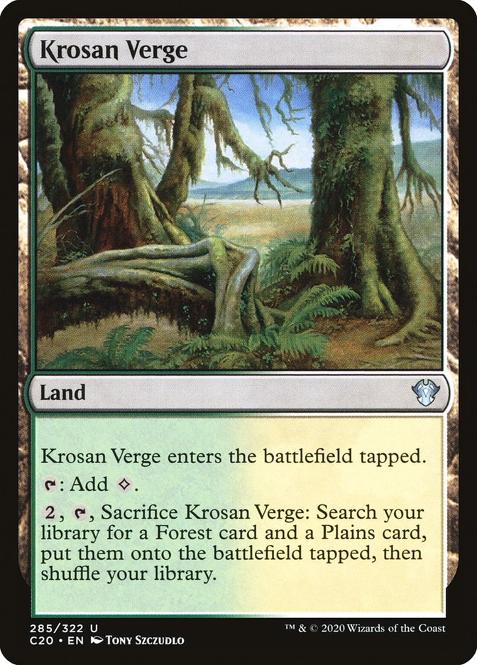 Krosan Verge [Commander 2020] MTG Single Magic: The Gathering    | Red Claw Gaming