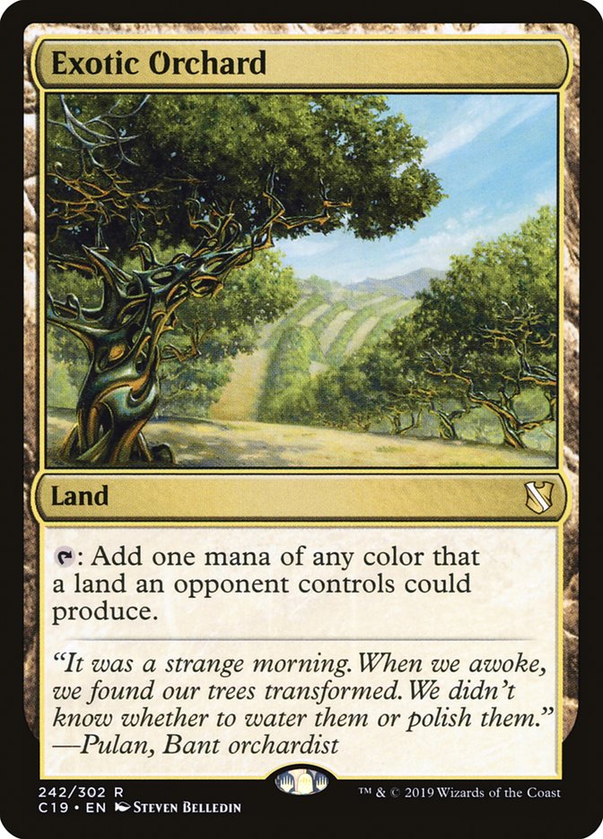 Exotic Orchard [Commander 2019] MTG Single Magic: The Gathering    | Red Claw Gaming