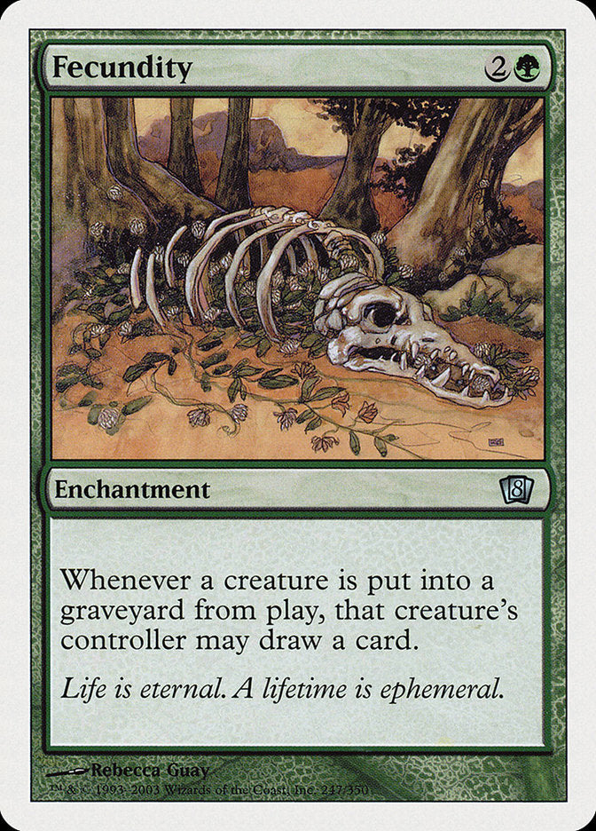 Fecundity [Eighth Edition] MTG Single Magic: The Gathering    | Red Claw Gaming