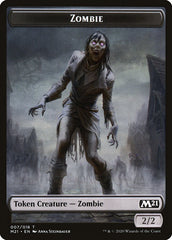 Weird // Zombie Double-Sided Token [Core Set 2021 Tokens] MTG Single Magic: The Gathering    | Red Claw Gaming