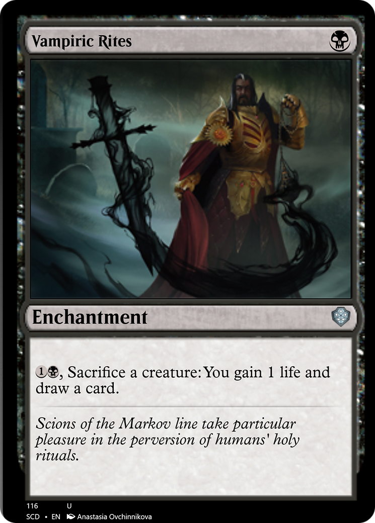 Vampiric Rites [Starter Commander Decks] MTG Single Magic: The Gathering    | Red Claw Gaming