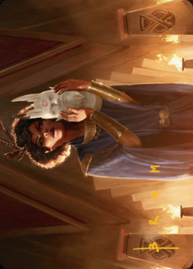 Cormela, Glamour Thief Art Card (Gold-Stamped Signature) [Streets of New Capenna Art Series] MTG Single Magic: The Gathering    | Red Claw Gaming