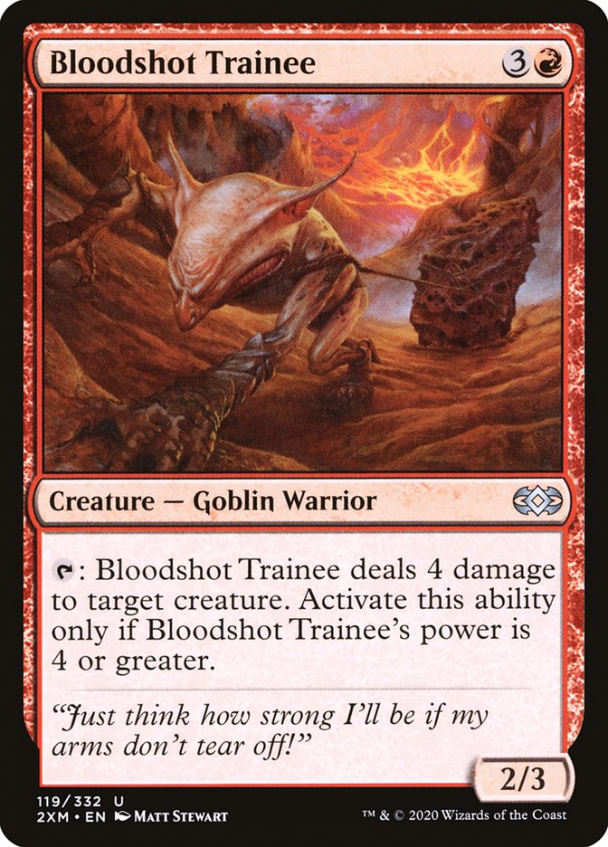 Bloodshot Trainee [Double Masters] MTG Single Magic: The Gathering    | Red Claw Gaming