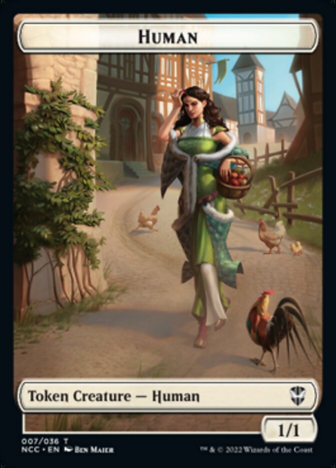 Eldrazi Spawn // Human Double-Sided Token [Streets of New Capenna Commander Tokens] MTG Single Magic: The Gathering    | Red Claw Gaming