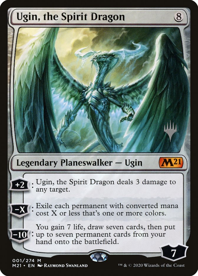 Ugin, the Spirit Dragon (Promo Pack) [Core Set 2021 Promos] MTG Single Magic: The Gathering    | Red Claw Gaming