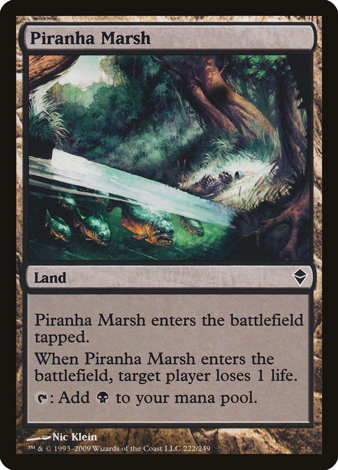 Piranha Marsh [Zendikar] MTG Single Magic: The Gathering    | Red Claw Gaming