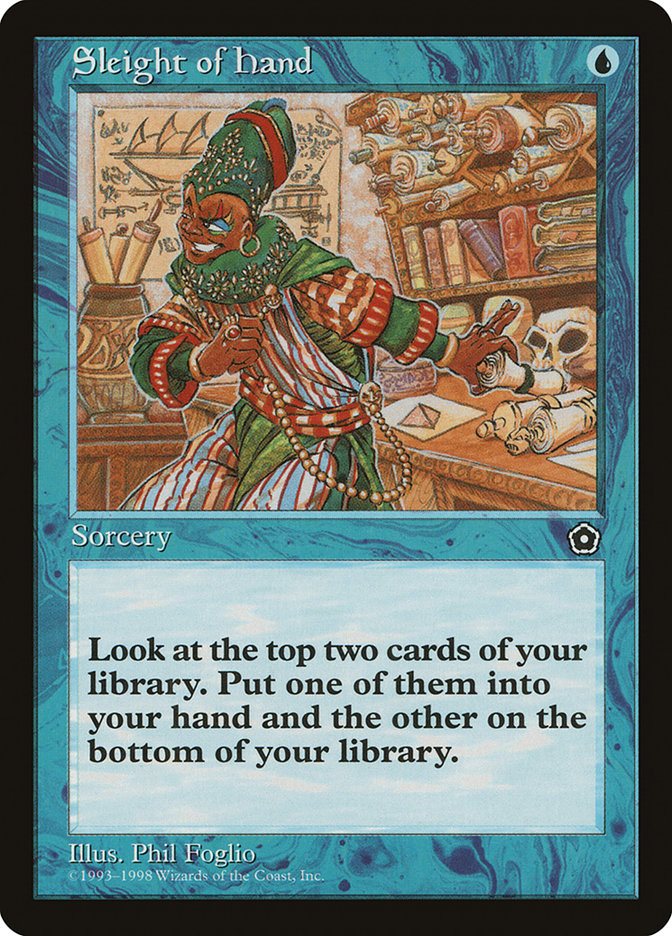 Sleight of Hand [Portal Second Age] MTG Single Magic: The Gathering    | Red Claw Gaming