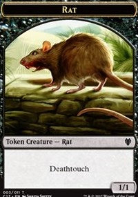 Rat // Cat Double-Sided Token [Commander 2017 Tokens] MTG Single Magic: The Gathering    | Red Claw Gaming