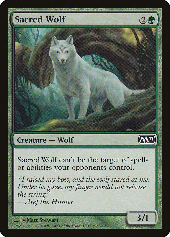 Sacred Wolf [Magic 2011] MTG Single Magic: The Gathering    | Red Claw Gaming