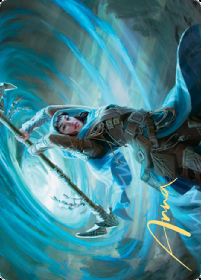 Sea Gate Stormcaller Art Card (Gold-Stamped Signature) [Zendikar Rising Art Series] MTG Single Magic: The Gathering    | Red Claw Gaming