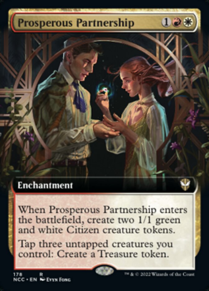 Prosperous Partnership (Extended Art) [Streets of New Capenna Commander] MTG Single Magic: The Gathering    | Red Claw Gaming