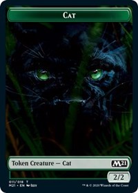 Cat (011) // Pirate Double-Sided Token [Core Set 2021 Tokens] MTG Single Magic: The Gathering    | Red Claw Gaming