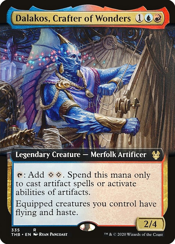 Dalakos, Crafter of Wonders (Extended Art) [Theros Beyond Death] MTG Single Magic: The Gathering    | Red Claw Gaming