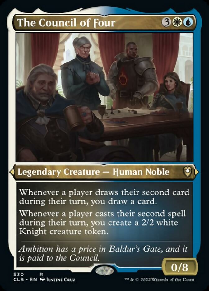 The Council of Four (Foil Etched) [Commander Legends: Battle for Baldur's Gate] MTG Single Magic: The Gathering    | Red Claw Gaming