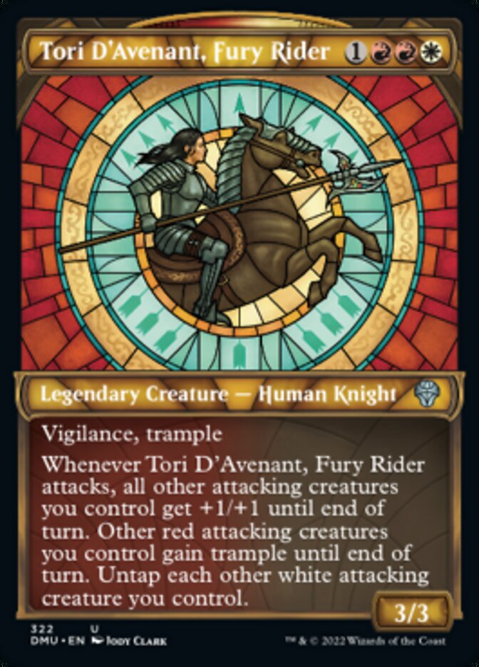 Tori D'Avenant, Fury Rider (Showcase) [Dominaria United] MTG Single Magic: The Gathering    | Red Claw Gaming