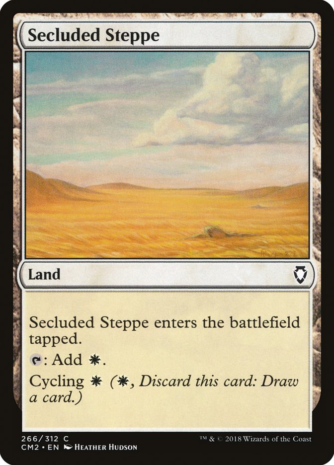 Secluded Steppe [Commander Anthology Volume II] MTG Single Magic: The Gathering    | Red Claw Gaming