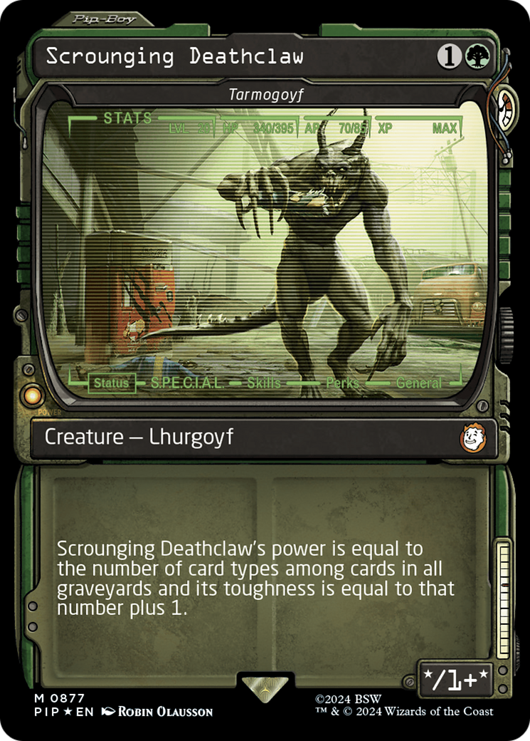 Scrounging Deathclaw - Tarmogoyf (Showcase) (Surge Foil) [Fallout] MTG Single Magic: The Gathering    | Red Claw Gaming