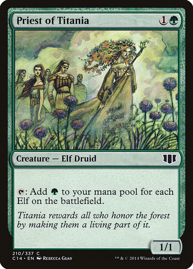 Priest of Titania [Commander 2014] MTG Single Magic: The Gathering    | Red Claw Gaming