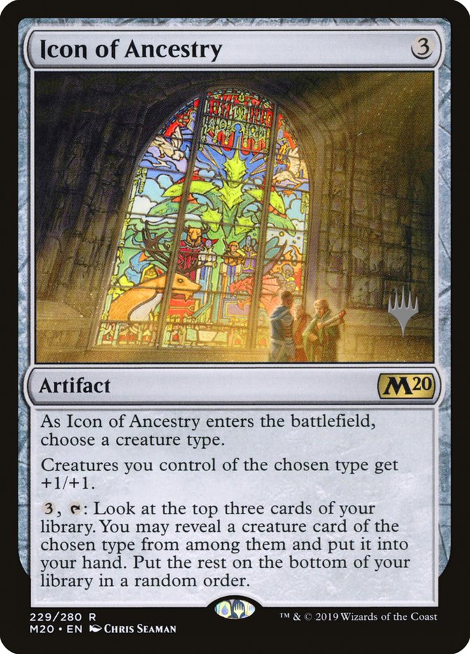 Icon of Ancestry (Promo Pack) [Core Set 2020 Promos] MTG Single Magic: The Gathering    | Red Claw Gaming