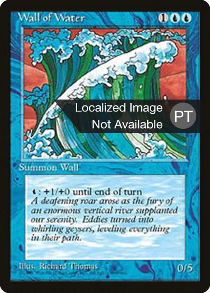 Wall of Water [Fourth Edition (Foreign Black Border)] MTG Single Magic: The Gathering    | Red Claw Gaming