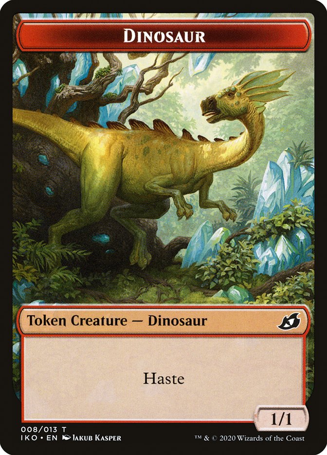 Dinosaur Token [Ikoria: Lair of Behemoths Tokens] MTG Single Magic: The Gathering    | Red Claw Gaming