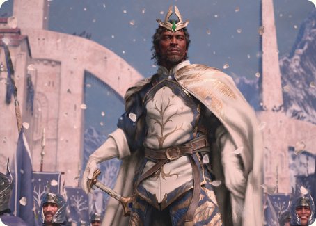 Aragorn, King of Gondor Art Card [The Lord of the Rings: Tales of Middle-earth Art Series] MTG Single Magic: The Gathering    | Red Claw Gaming