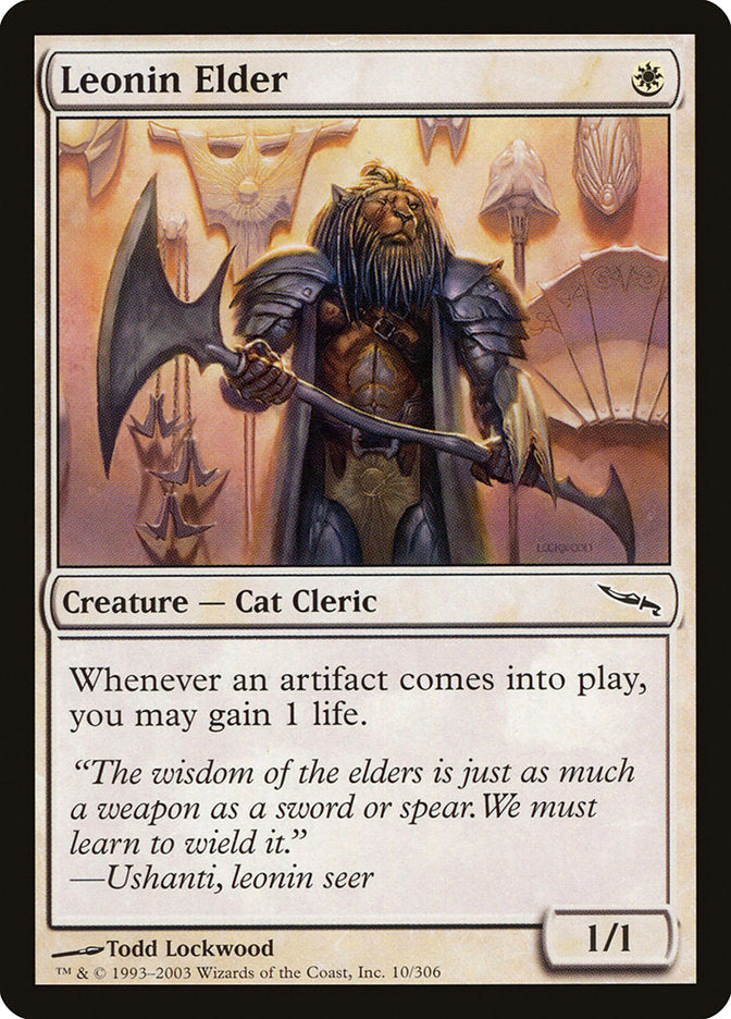Leonin Elder [Mirrodin] MTG Single Magic: The Gathering    | Red Claw Gaming