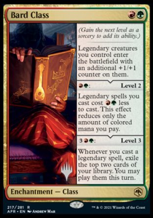 Bard Class (Promo Pack) [Dungeons & Dragons: Adventures in the Forgotten Realms Promos] MTG Single Magic: The Gathering    | Red Claw Gaming