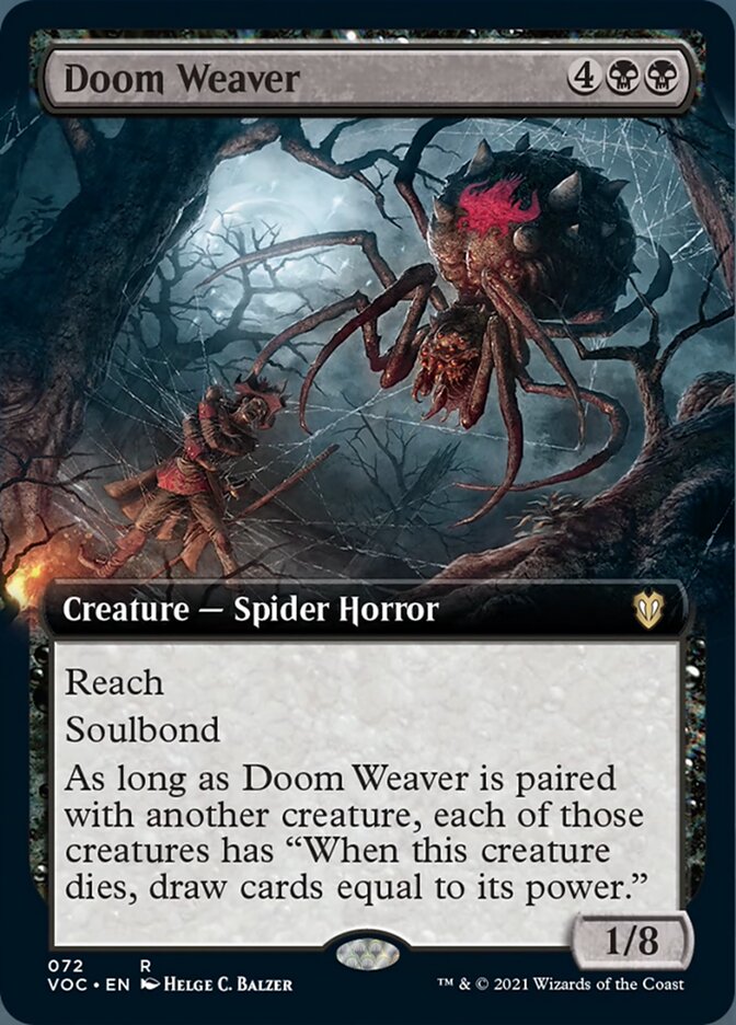 Doom Weaver (Extended Art) [Innistrad: Crimson Vow Commander] MTG Single Magic: The Gathering    | Red Claw Gaming