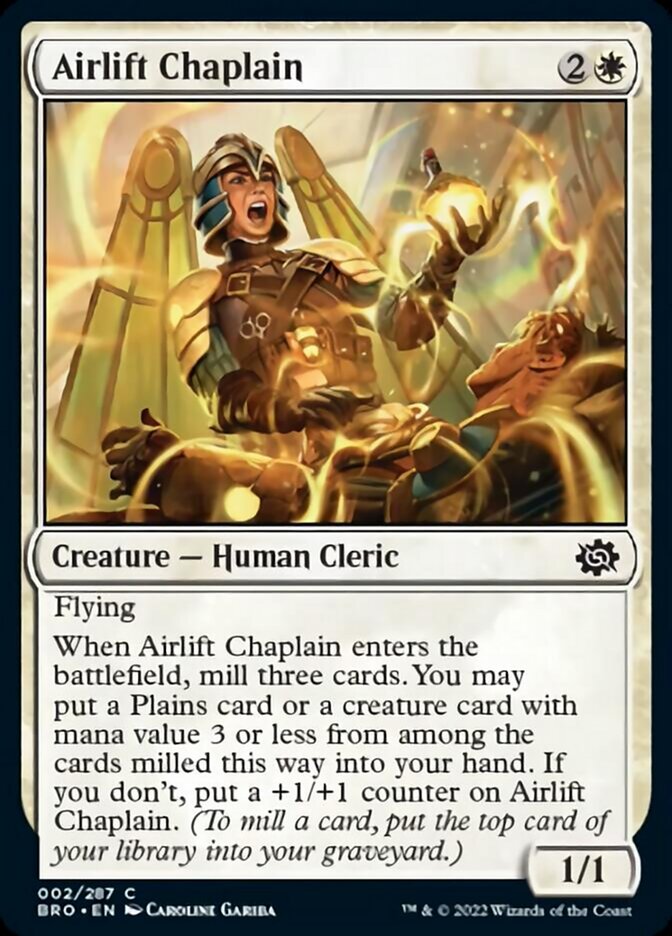 Airlift Chaplain [The Brothers' War] MTG Single Magic: The Gathering    | Red Claw Gaming