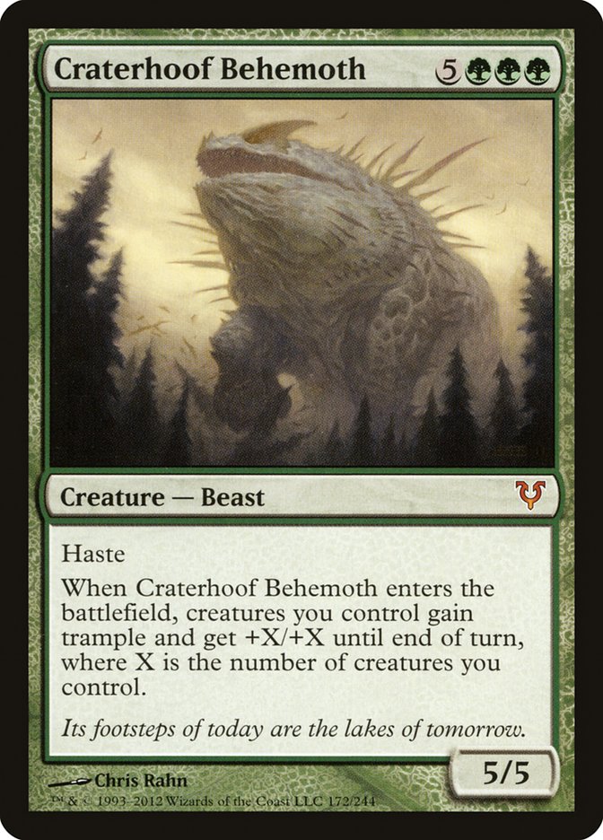 Craterhoof Behemoth [Avacyn Restored] MTG Single Magic: The Gathering    | Red Claw Gaming
