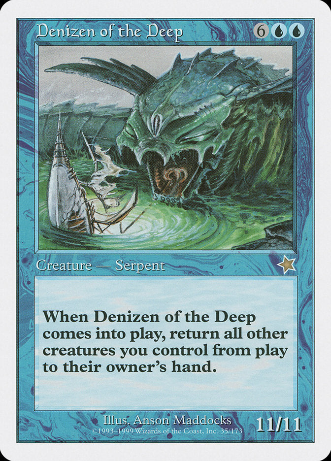 Denizen of the Deep [Starter 1999] MTG Single Magic: The Gathering    | Red Claw Gaming
