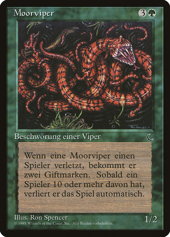 Marsh Viper (German) - "Moorviper" [Renaissance] MTG Single Magic: The Gathering    | Red Claw Gaming