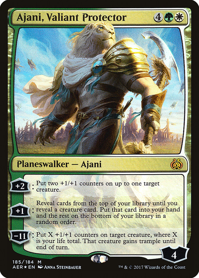Ajani, Valiant Protector [Aether Revolt] MTG Single Magic: The Gathering    | Red Claw Gaming