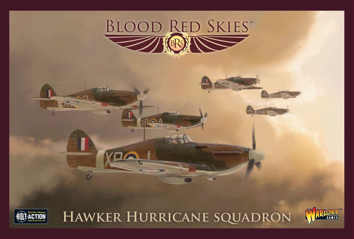 Hawker Hurricane Squadron Blood Red Skies Warlord Games    | Red Claw Gaming