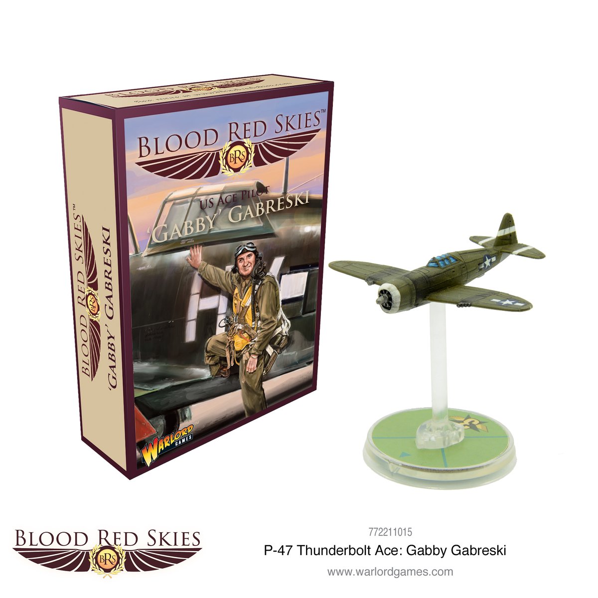 P-47 Thunderbolt Ace: 'Gabby' Gabreski Blood Red Skies Warlord Games    | Red Claw Gaming