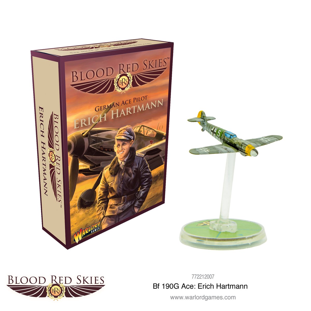 Messerschmitt Bf 109G Ace: Erich Hartmann Blood Red Skies Warlord Games    | Red Claw Gaming