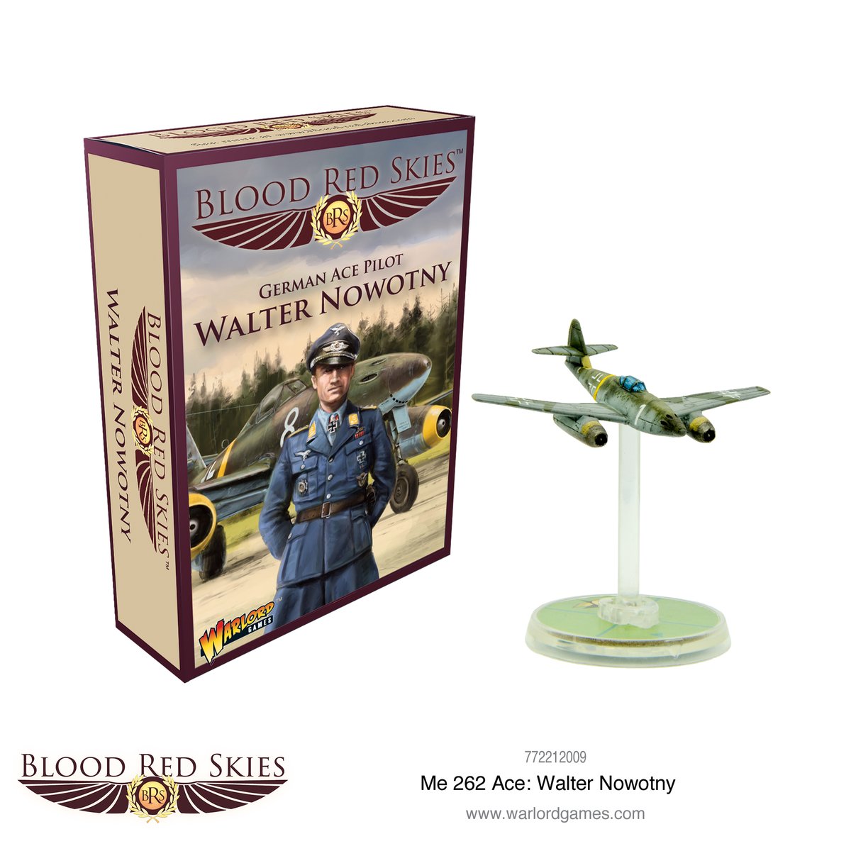 Messerschmitt Me 262 Ace: Walter Nowotny Blood Red Skies Warlord Games    | Red Claw Gaming