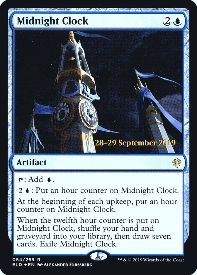 Midnight Clock [Throne of Eldraine Prerelease Promos] MTG Single Magic: The Gathering    | Red Claw Gaming