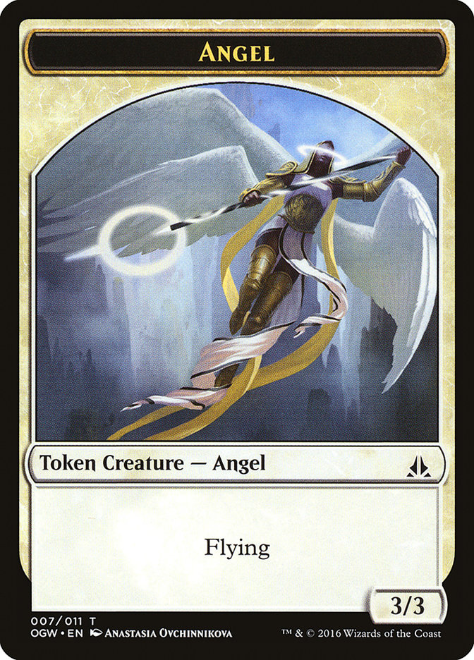 Angel Token [Oath of the Gatewatch Tokens] MTG Single Magic: The Gathering    | Red Claw Gaming