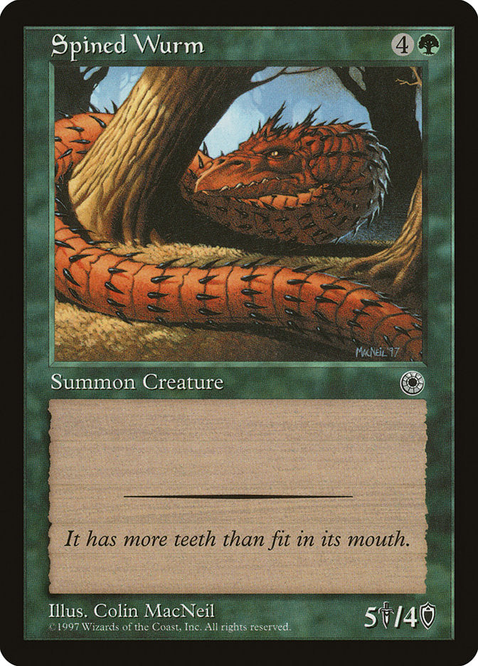 Spined Wurm [Portal] MTG Single Magic: The Gathering    | Red Claw Gaming