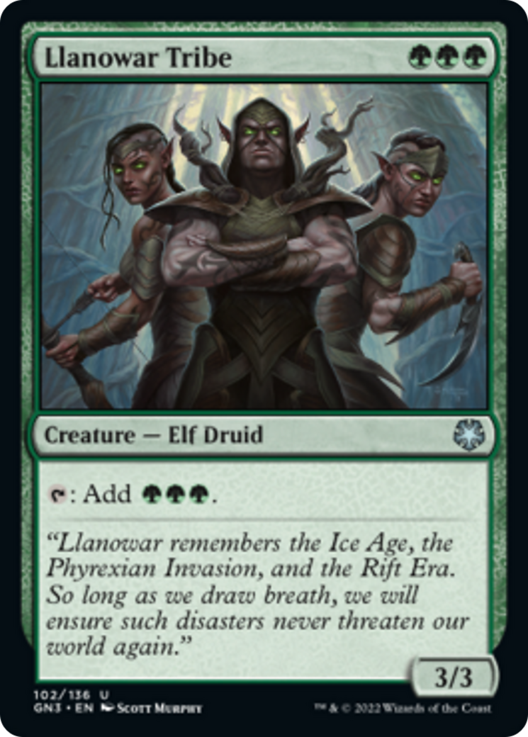 Llanowar Tribe [Game Night: Free-for-All] MTG Single Magic: The Gathering    | Red Claw Gaming