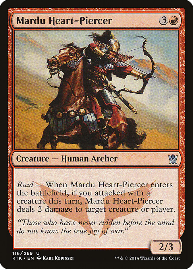 Mardu Heart-Piercer [Khans of Tarkir] MTG Single Magic: The Gathering    | Red Claw Gaming